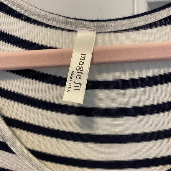 Magic Fit black & white striped maxi sz M soft - Picture 2 of 5